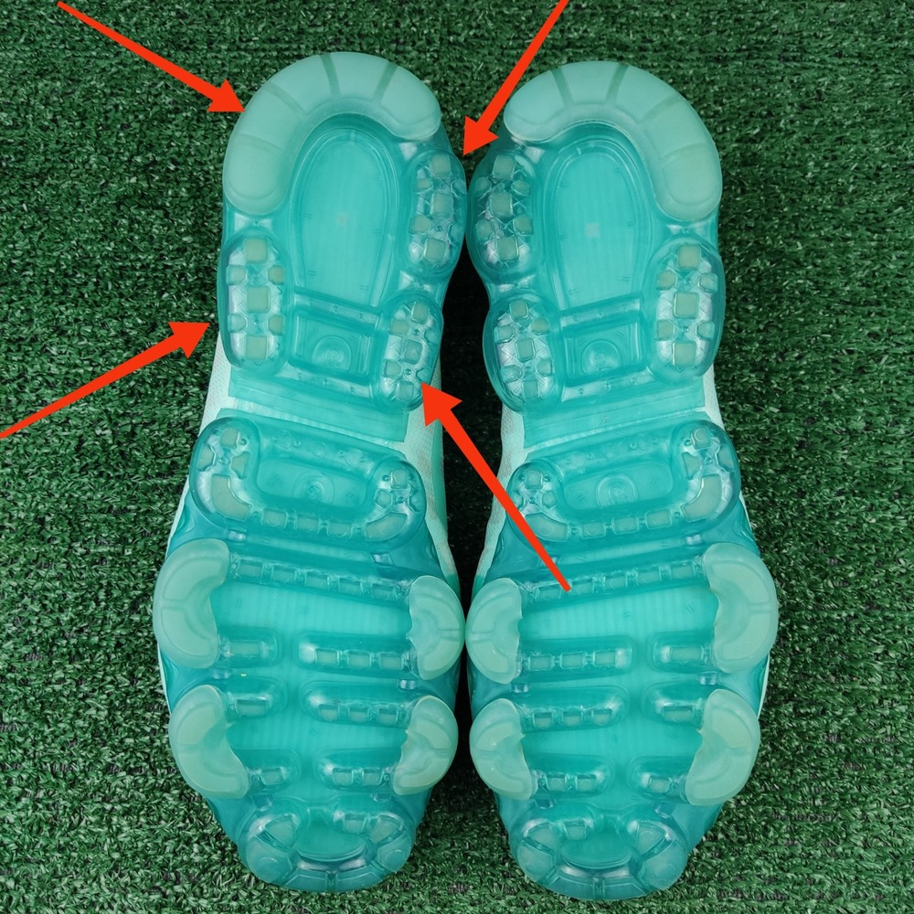 Nike Sneakers Mens 12 Teal VaporMax 2019 Running Shoes AR6631-300 Flat Air Unit - Picture 6 of 8
